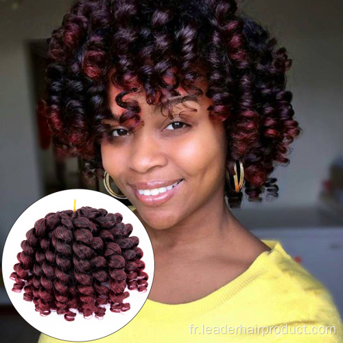 Court Wand Curl Crochet Braid Doux Tressage Cheveux